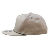 Decky 1041 - Classic Flat Bill Golf Hat with Rope, Snapback