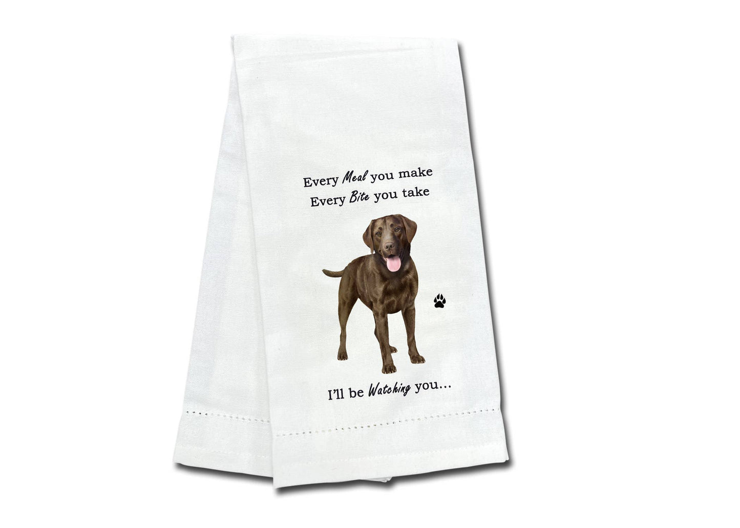 Chocolate Labrador Kitchen Towel