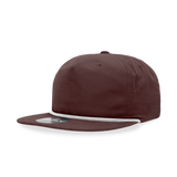 Decky 6032 Classic Rope Cap, 5 Panel Flat Bill Hat, Snapback