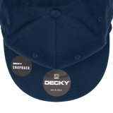 Decky 1041 - Classic Flat Bill Golf Hat with Rope, Snapback