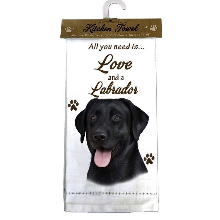 Labrador, Black Kitchen Towel