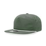 Decky 6032 Classic Rope Cap, 5 Panel Flat Bill Hat, Snapback