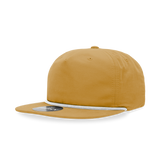 Decky 6032 Classic Rope Cap, 5 Panel Flat Bill Hat, Snapback