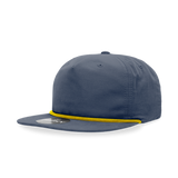 Decky 6032 Classic Rope Cap, 5 Panel Flat Bill Hat, Snapback