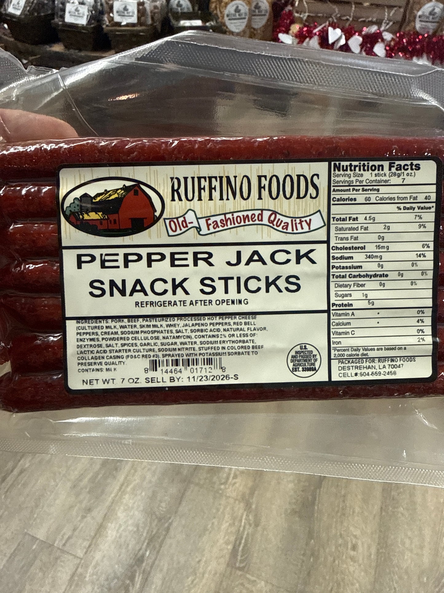 Pepper Jack Snack Sticks