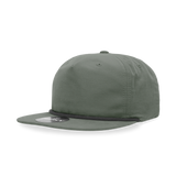 Decky 6032 Classic Rope Cap, 5 Panel Flat Bill Hat, Snapback