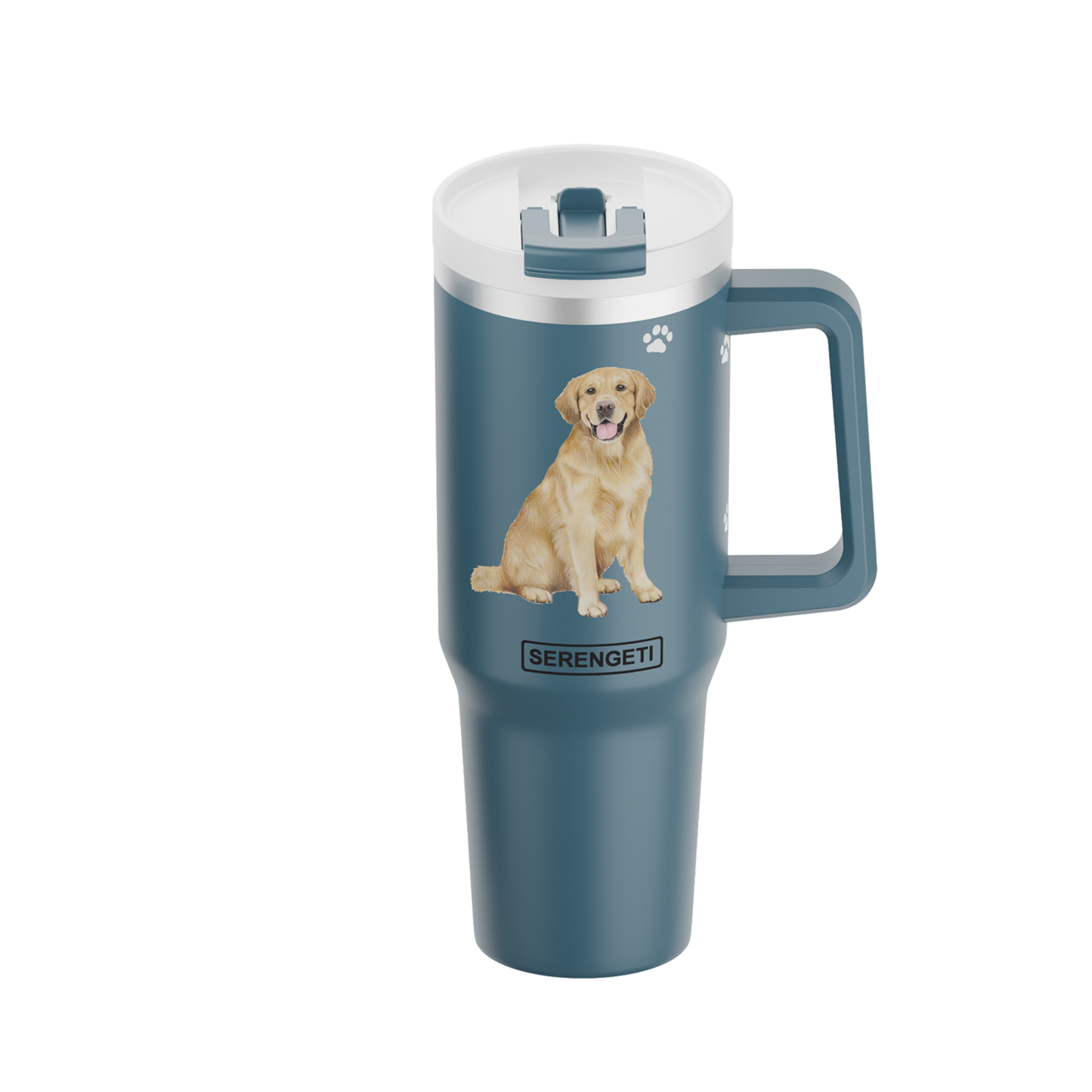 40oz Golden Retriever Tumbler -3D Printed - Vacuum Insulated