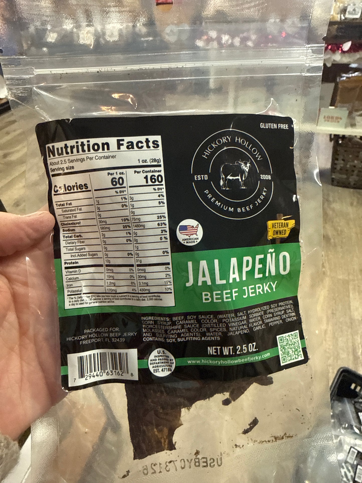 Hickory Hollow Jalapeno Beef Jerky