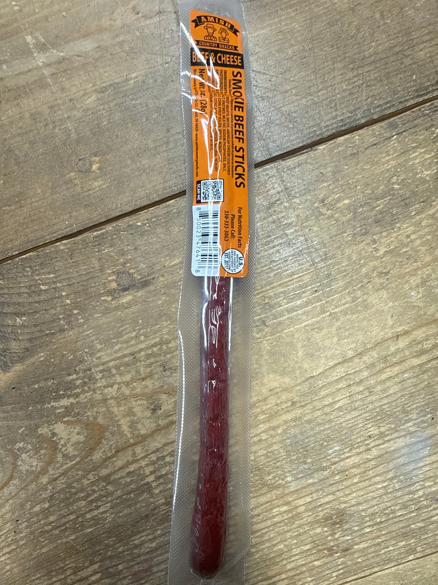 Amish Beef & Cheese Smokie Beef Sticks