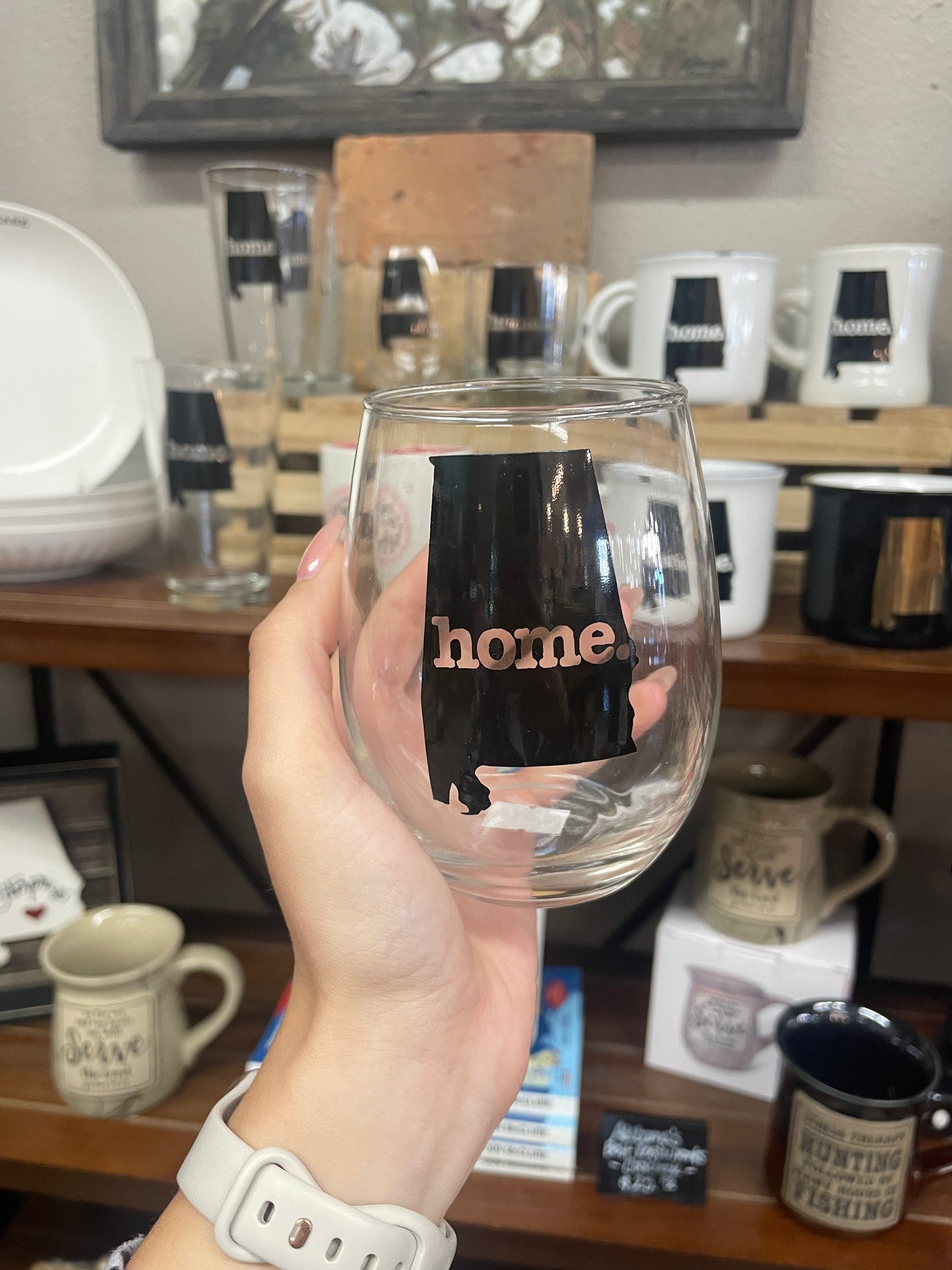 Alabama Home Stemless Wine Glass