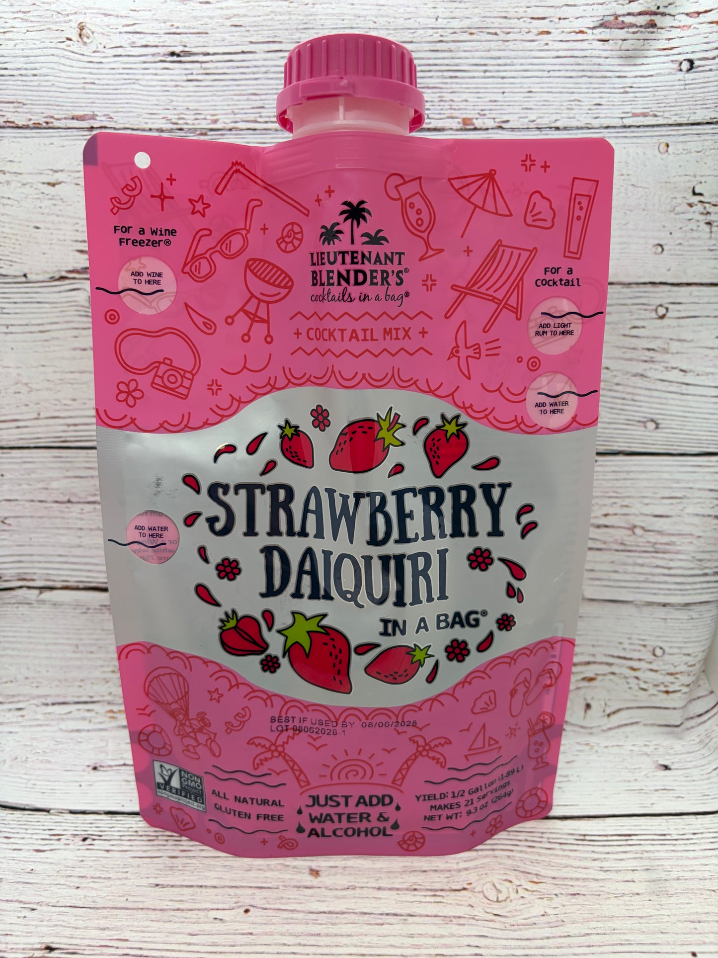 Lieutenant Blender’s Cocktails in a bag Strawberry Daiquiri