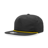 Decky 6032 Classic Rope Cap, 5 Panel Flat Bill Hat, Snapback