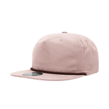 Decky 6032 Classic Rope Cap, 5 Panel Flat Bill Hat, Snapback