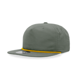 Decky 6032 Classic Rope Cap, 5 Panel Flat Bill Hat, Snapback