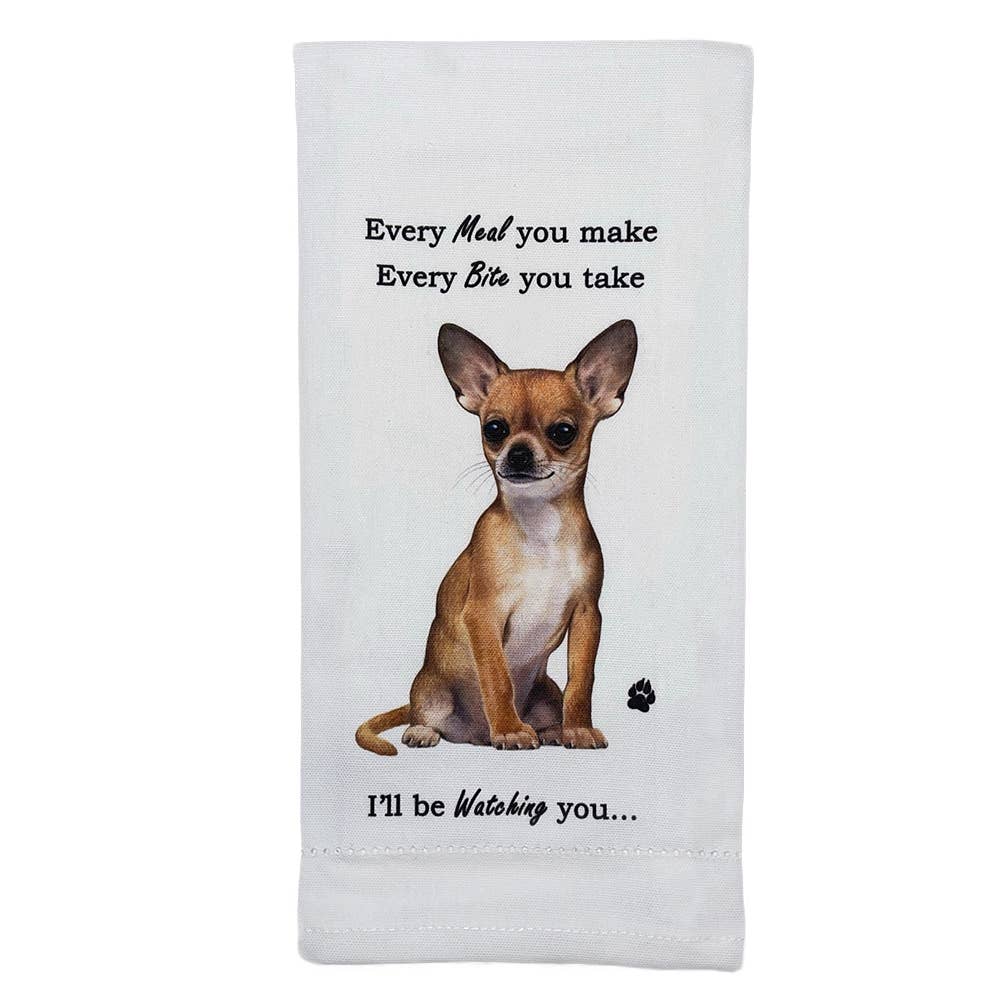 Tan Chihuahua Kitchen Towel