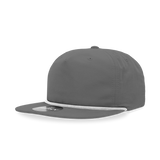 Decky 6032 Classic Rope Cap, 5 Panel Flat Bill Hat, Snapback