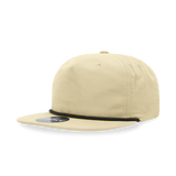Decky 6032 Classic Rope Cap, 5 Panel Flat Bill Hat, Snapback