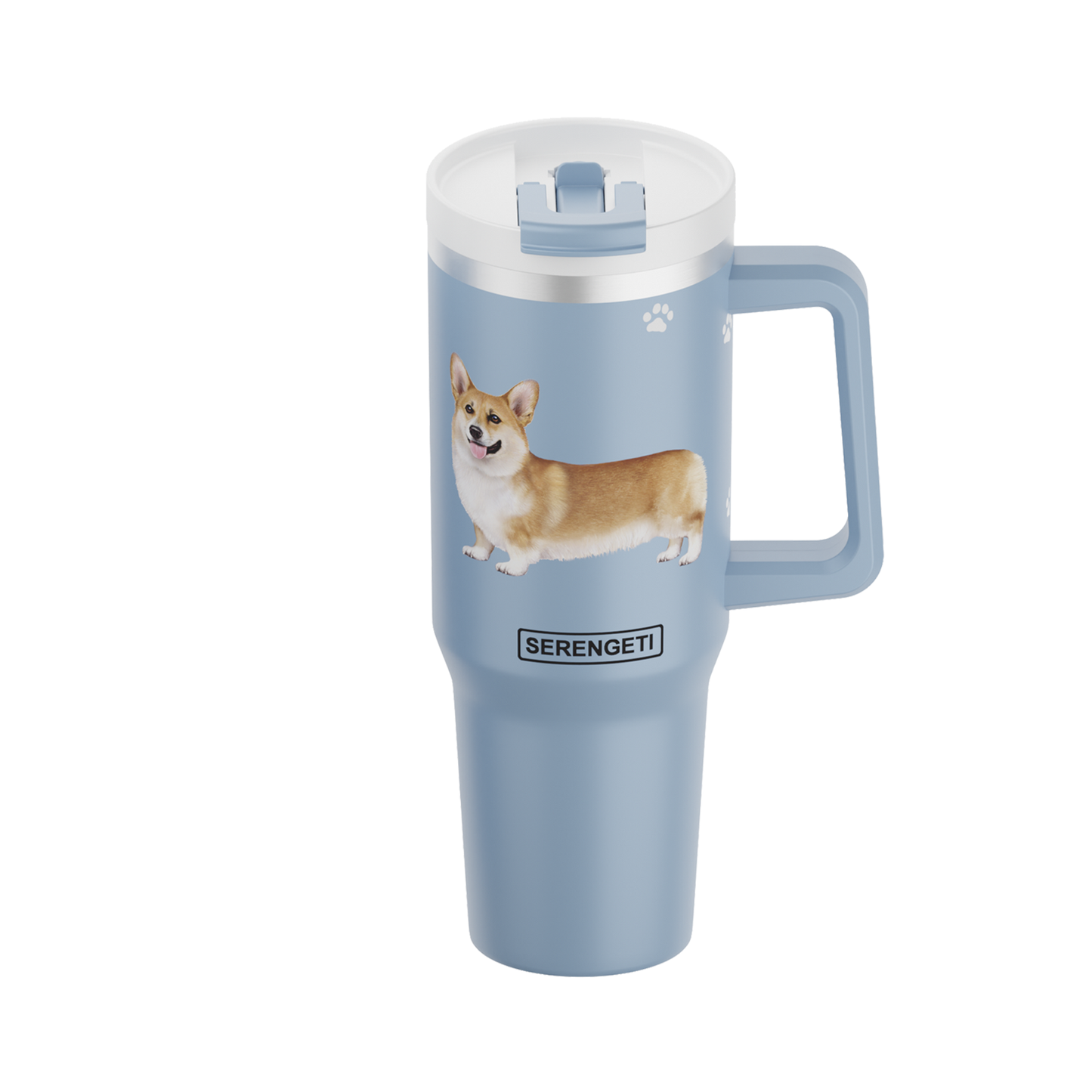 40oz Welsh Corgi Tumbler - 3D Printed - Vacuum Insulated