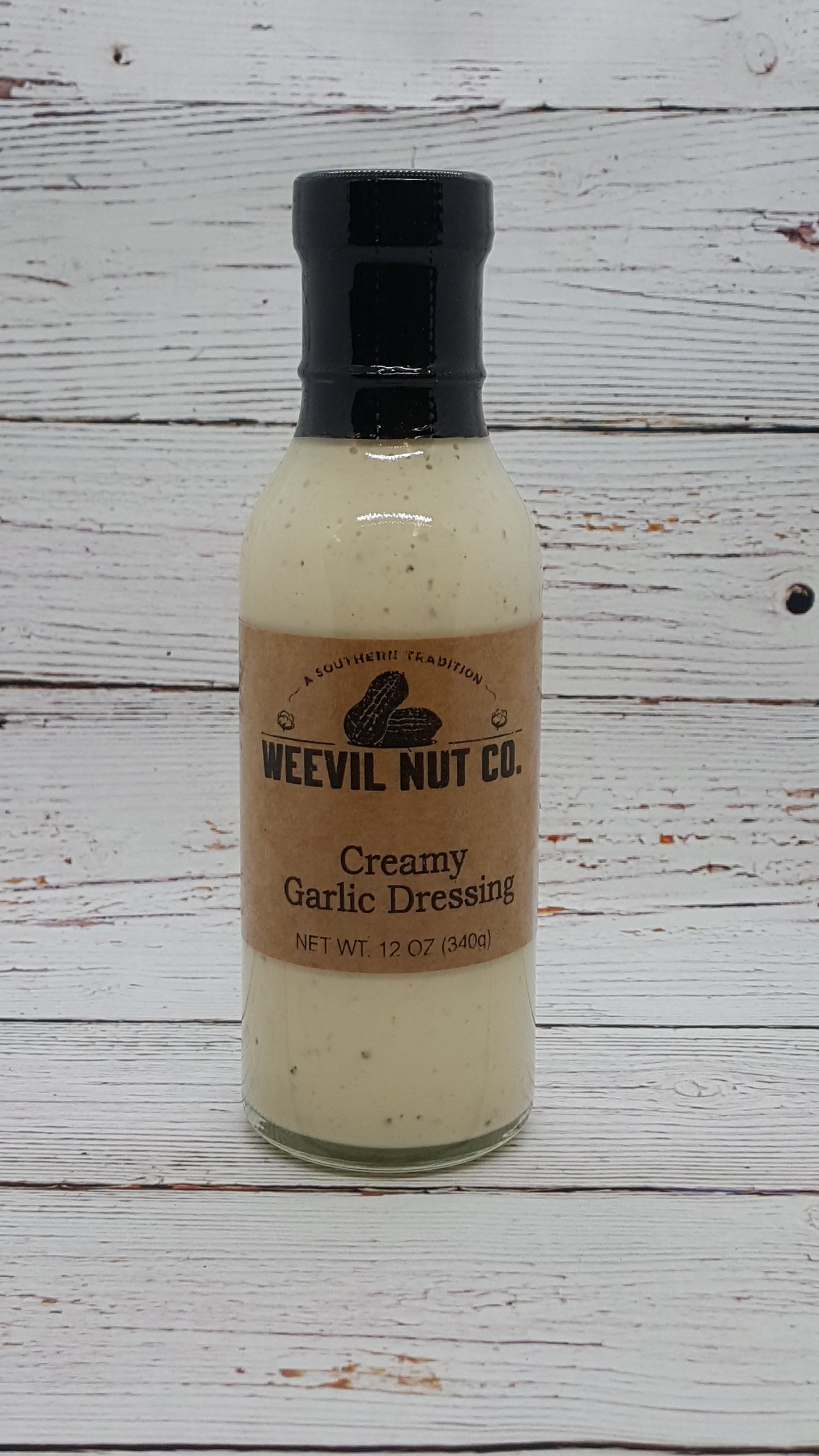 Weevil Nut Creamy Garlic Gourmet Dressing (12oz)