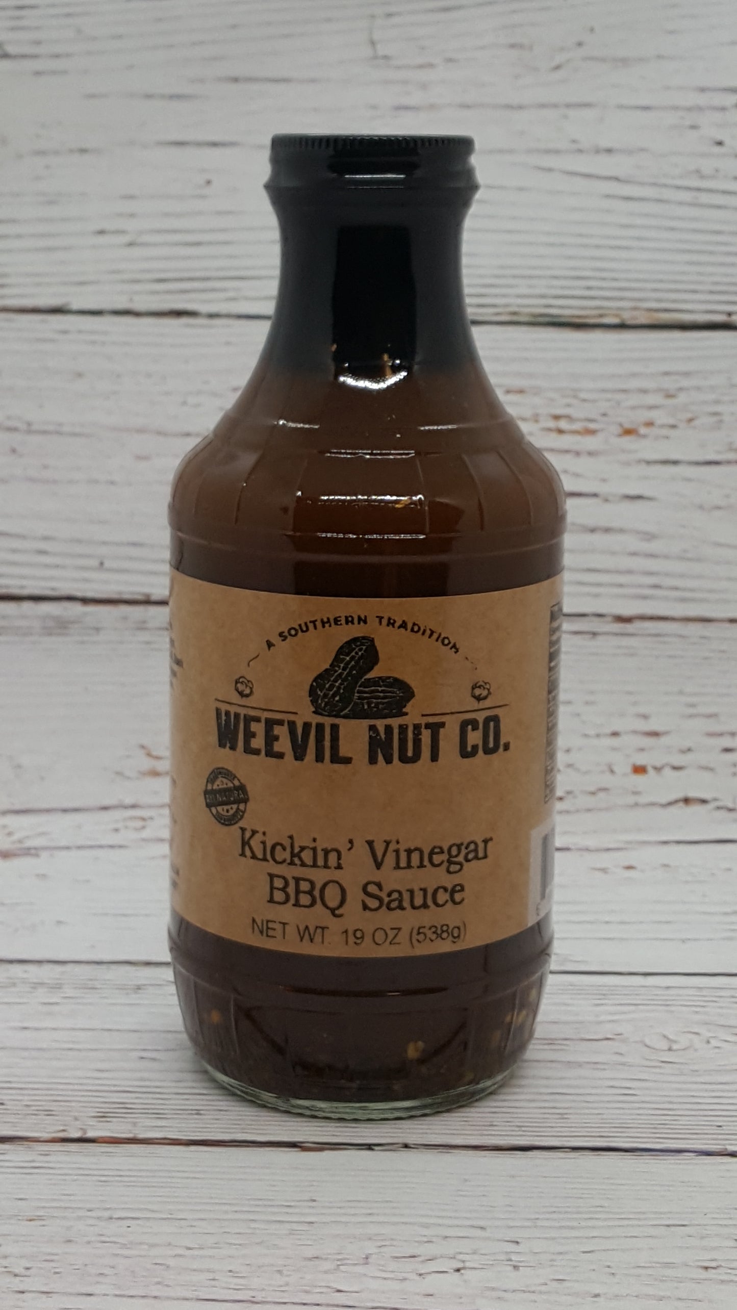 Weevil Nut Gourmet Kickin' Vinegar BBQ Sauce (19oz)