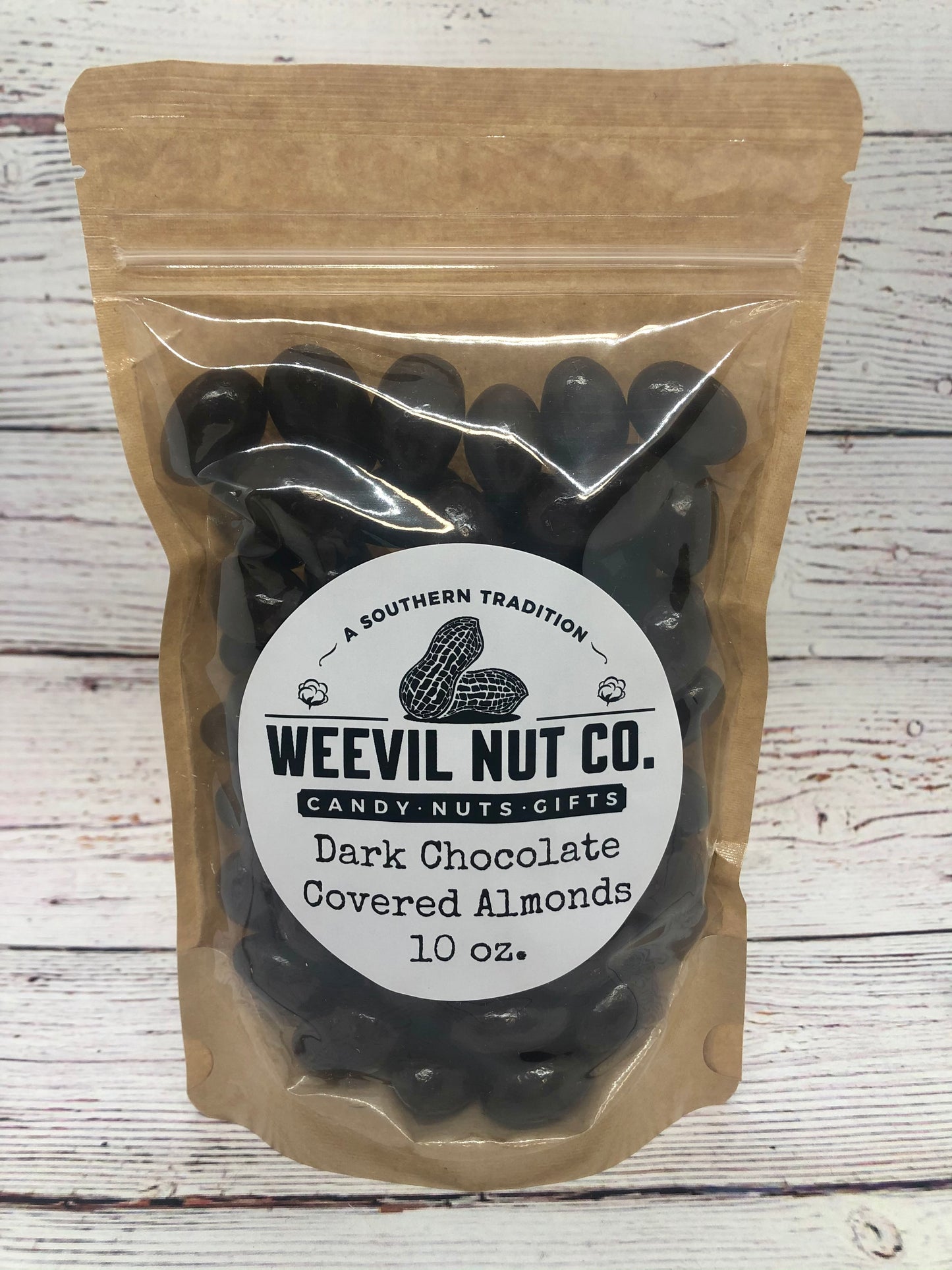 Dark Chocolate Covered Almonds 10 oz.