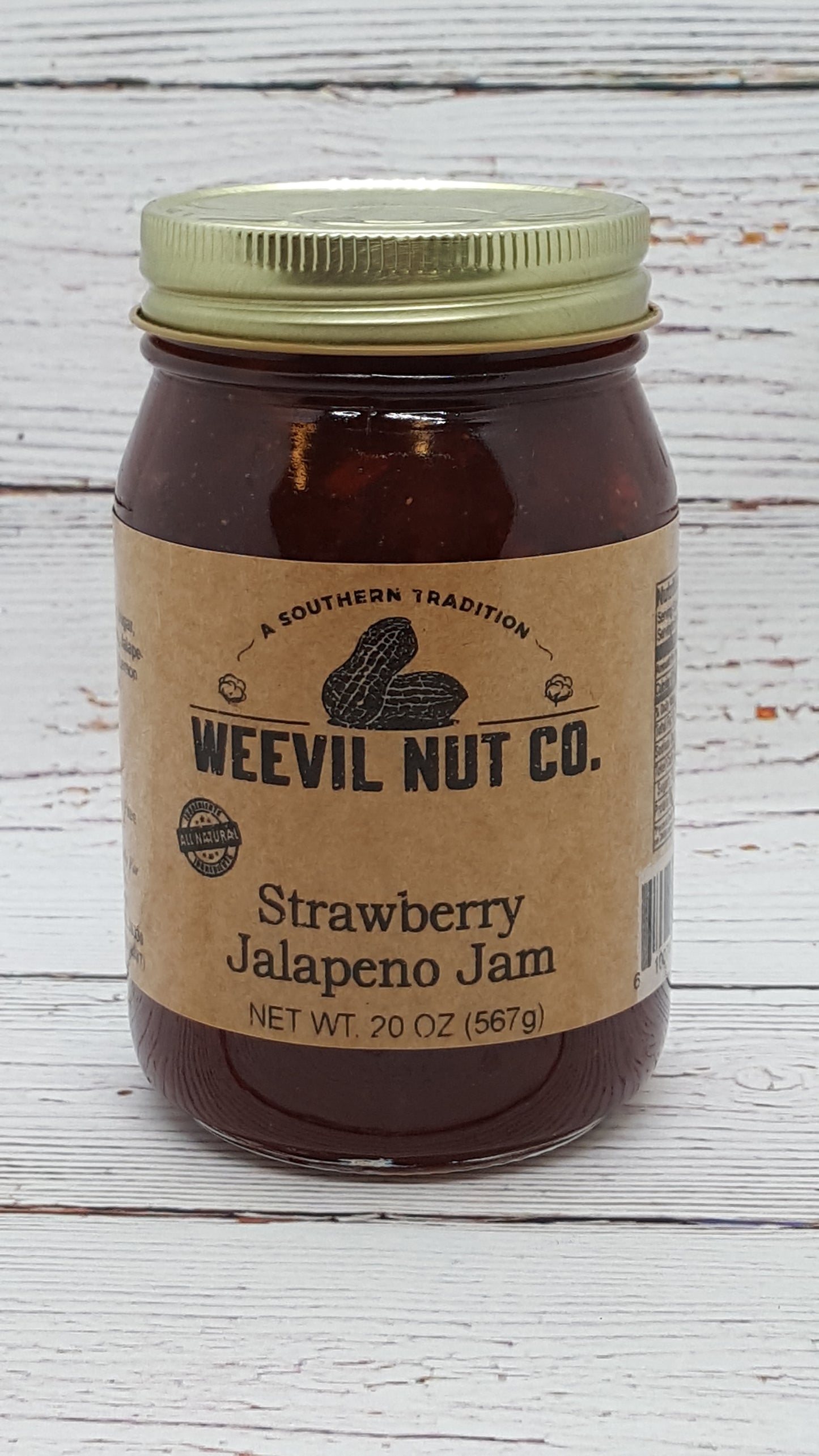 Weevil Gourmet Strawberry Jalapeno Jam (20oz)