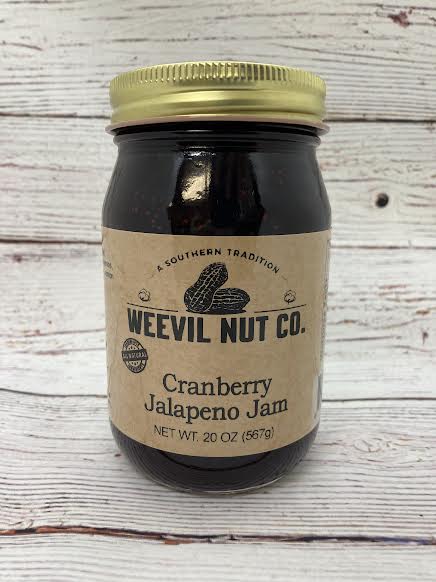 Gourmet Weevil Nut Cranberry Jalapeno Jam (20oz)