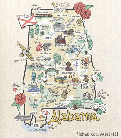 Fishkiss Alabama Swedish Cloth