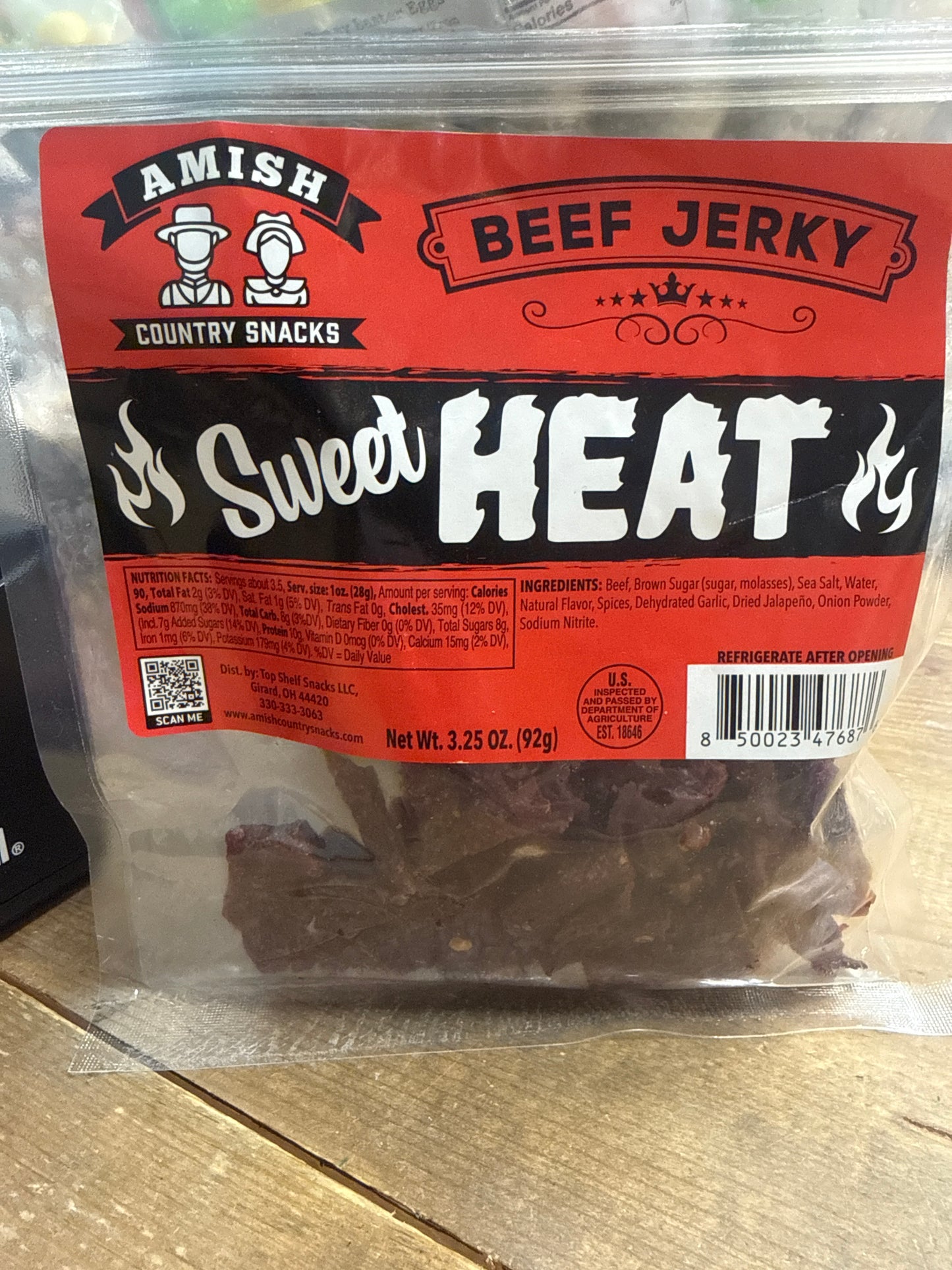Amish Country Snacks Sweet Heat Beef Jerky