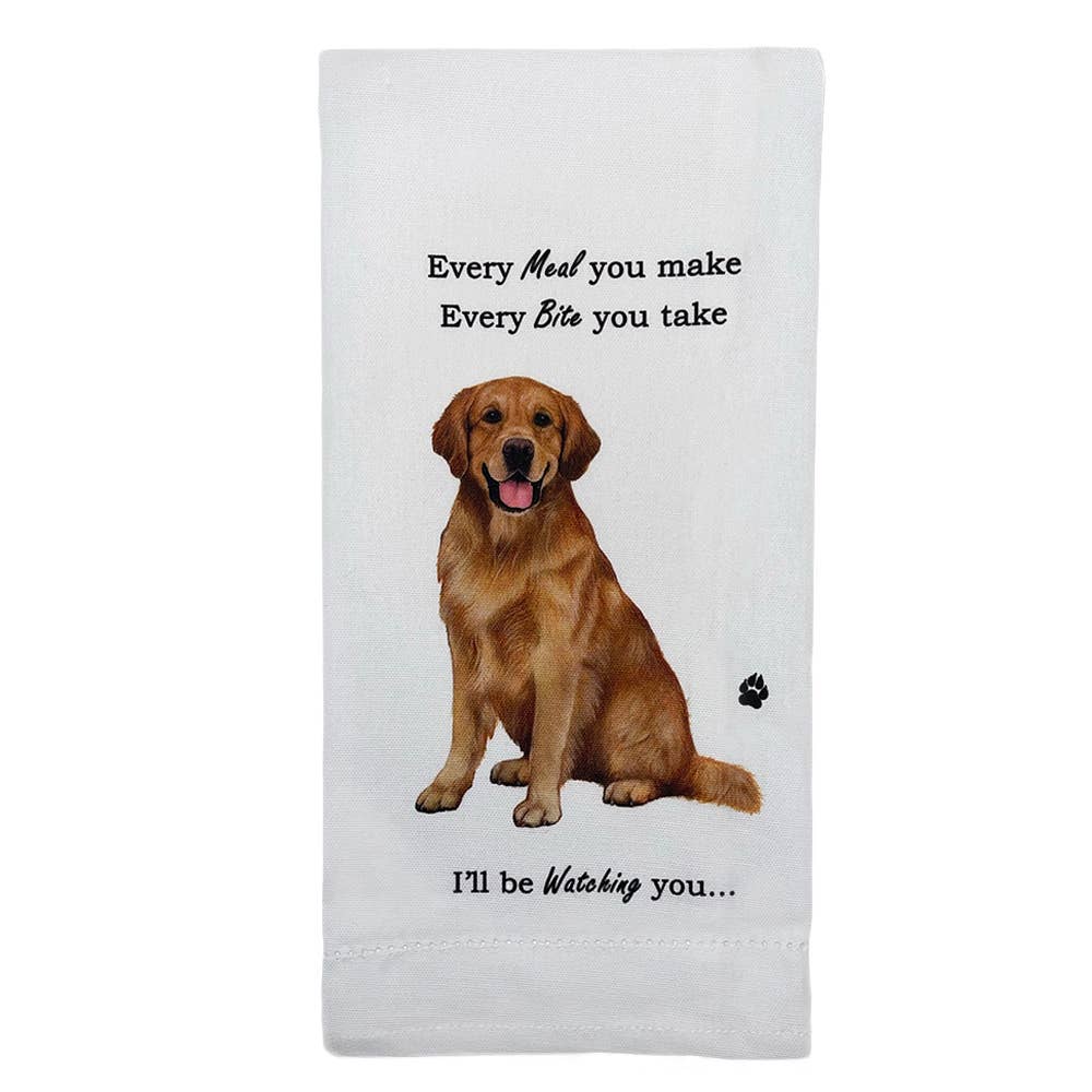 Golden Retriever Kitchen Towel