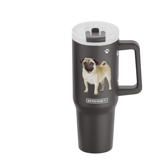 40oz Pug Tumbler - 3D Printed - Vacuum Insulated