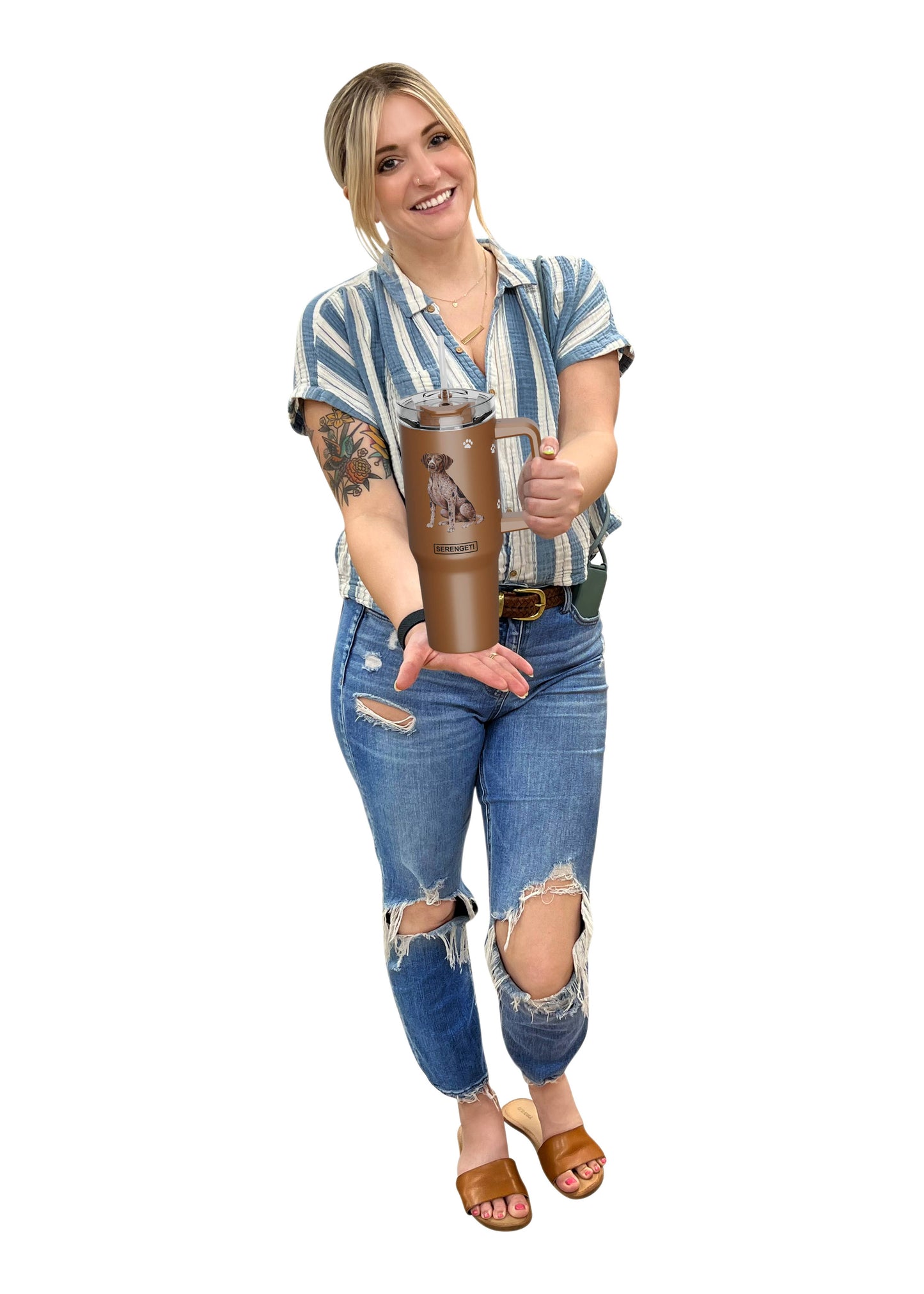 40oz German Shorthaired Pointer Tumbler 3D Printed Insulated