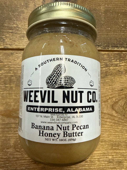 Banana Nut Pecan Honey Butter 16 oz