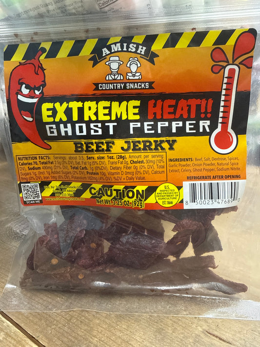 Amish Country Snacks Ghost Pepper Beef Jerky