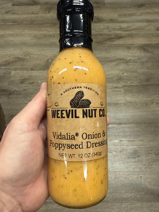 Gourmet Weevil Nut Vidalia Onion & Poppyseed Dressing (12oz)