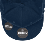 Decky 1041 - Classic Flat Bill Golf Hat with Rope, Snapback