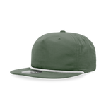 Decky 6032 Classic Rope Cap, 5 Panel Flat Bill Hat, Snapback