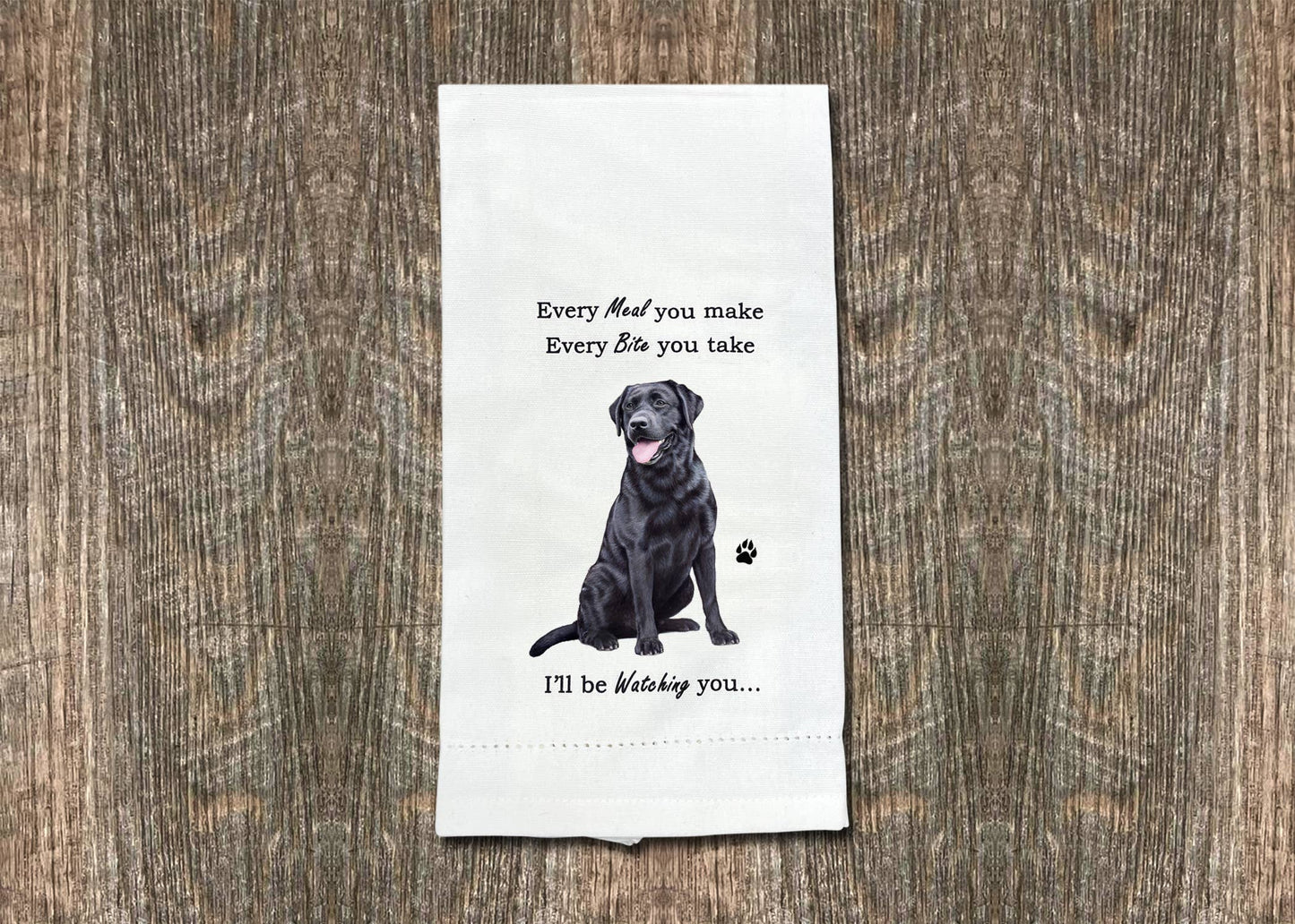 Black Labrador Kitchen Towel
