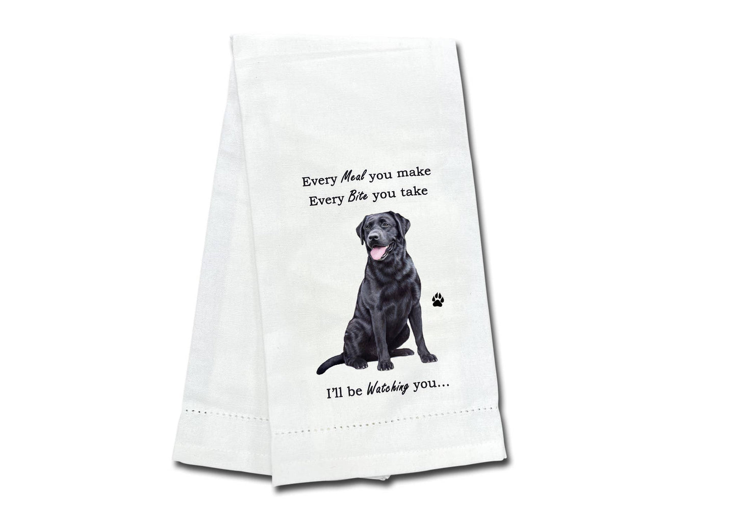 Black Labrador Kitchen Towel