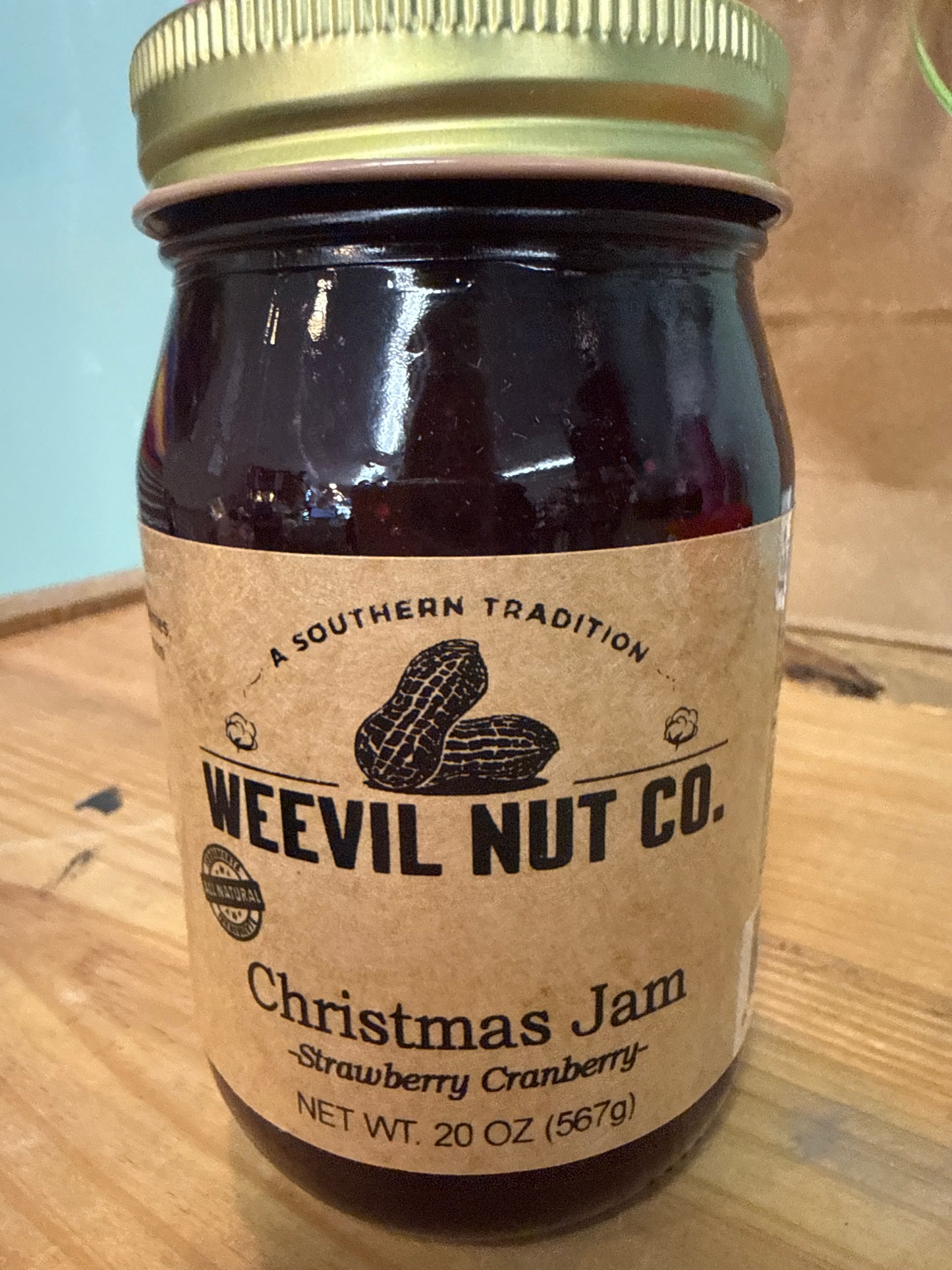 Gourmet Weevil Nut Strawberry Cranberry Jam (20oz)