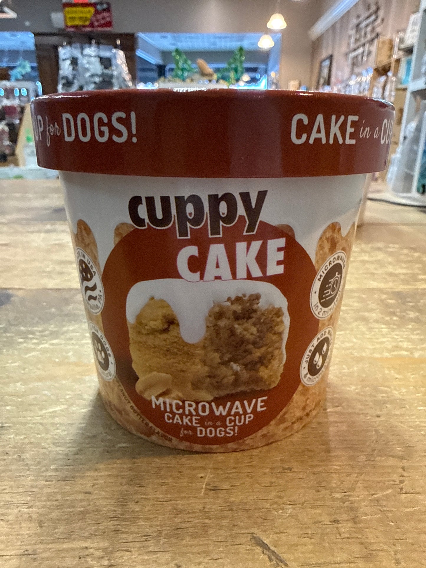 Cuppy Cake Microwave Dog Cake - Peanut Butter