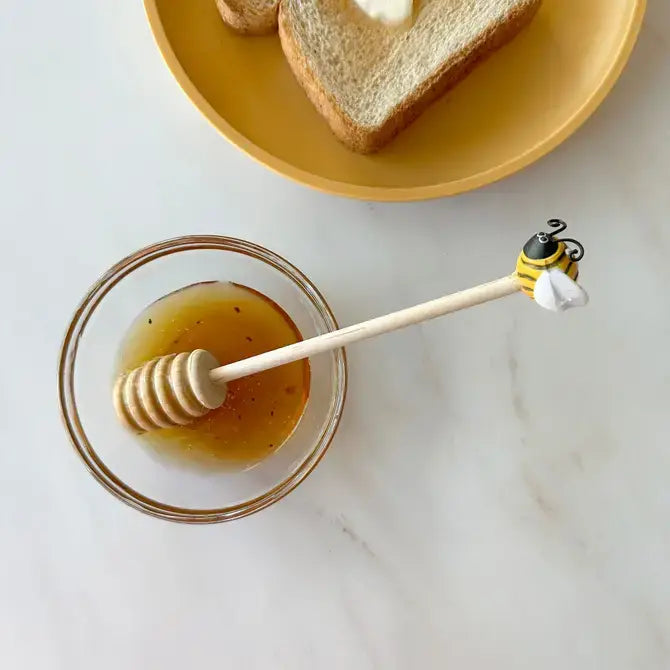 Honey Dipper Wooden W/Bee Bucket 24