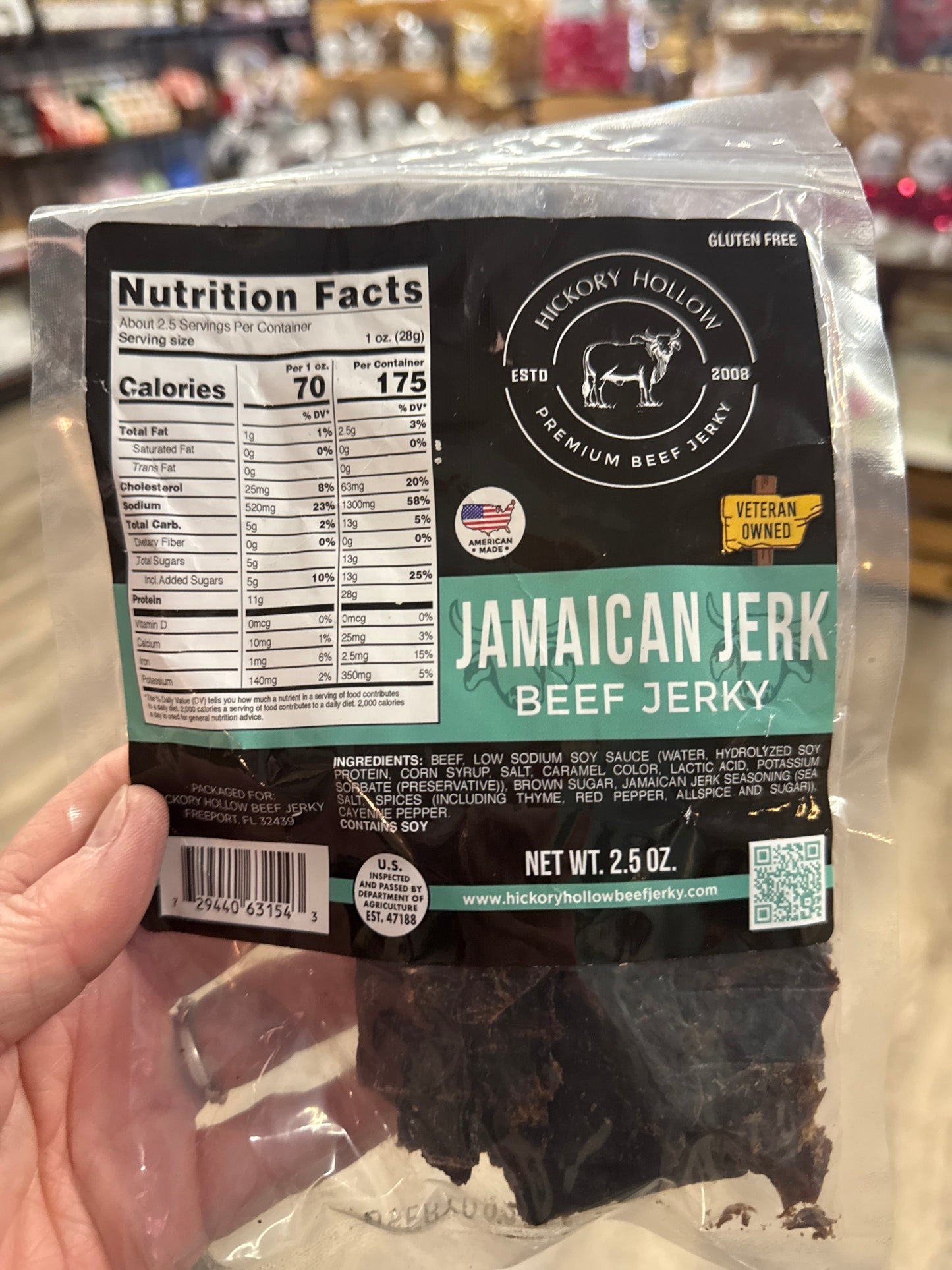 Hickory Hollow Jamaican Jerk Beef Jerky