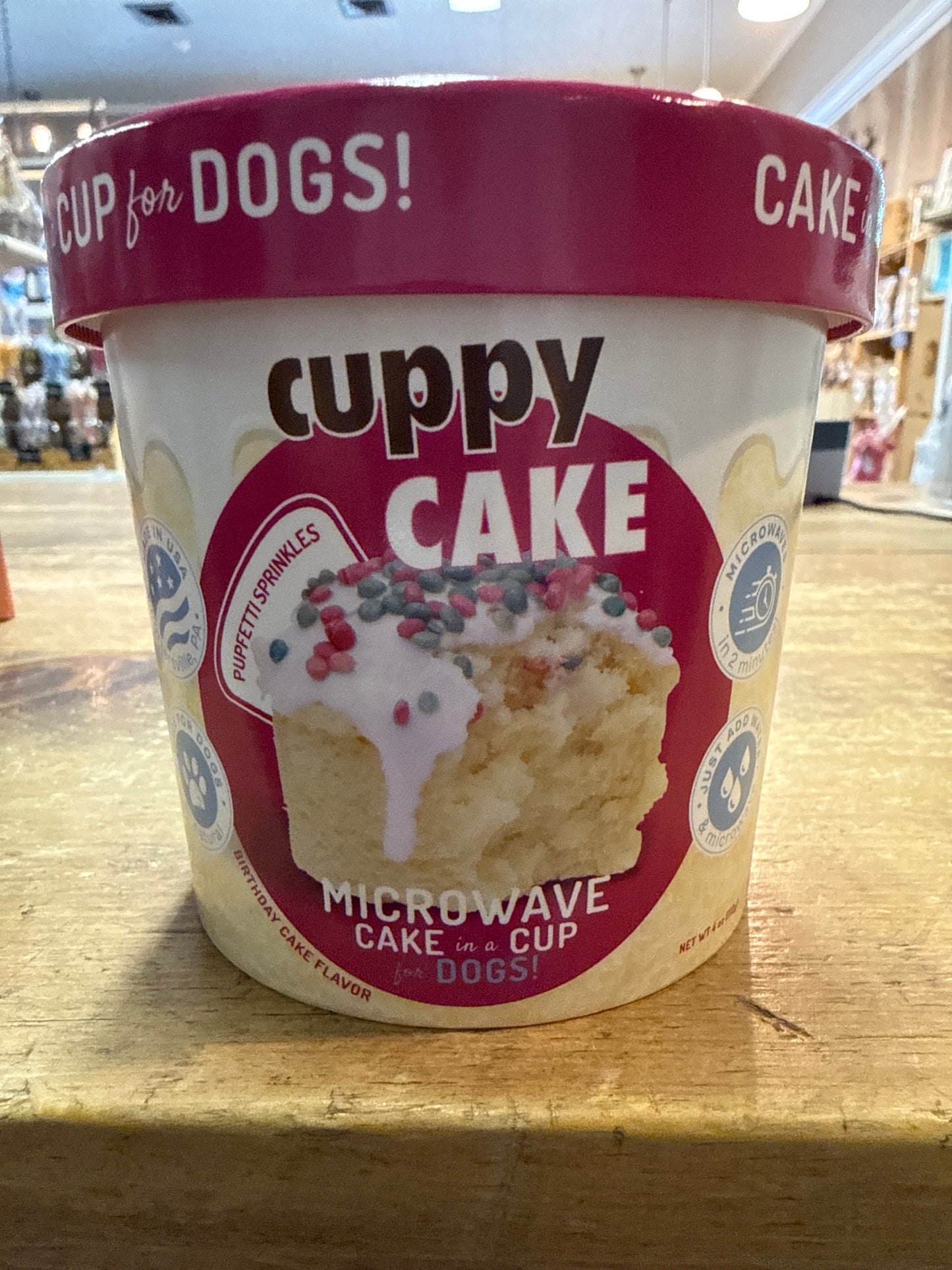 Cuppy Cake Microwave Dog Cake- Birthday Day