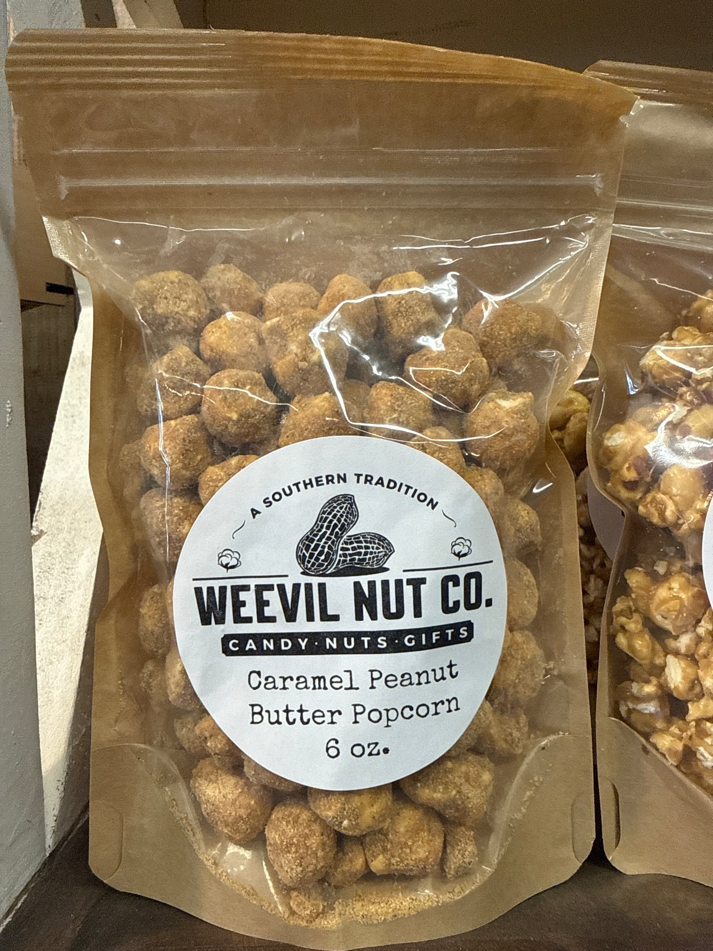 Weevil Nut Co Caramel Peanut Butter Popcorn