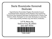 Dark Chocolate Covered Cashews