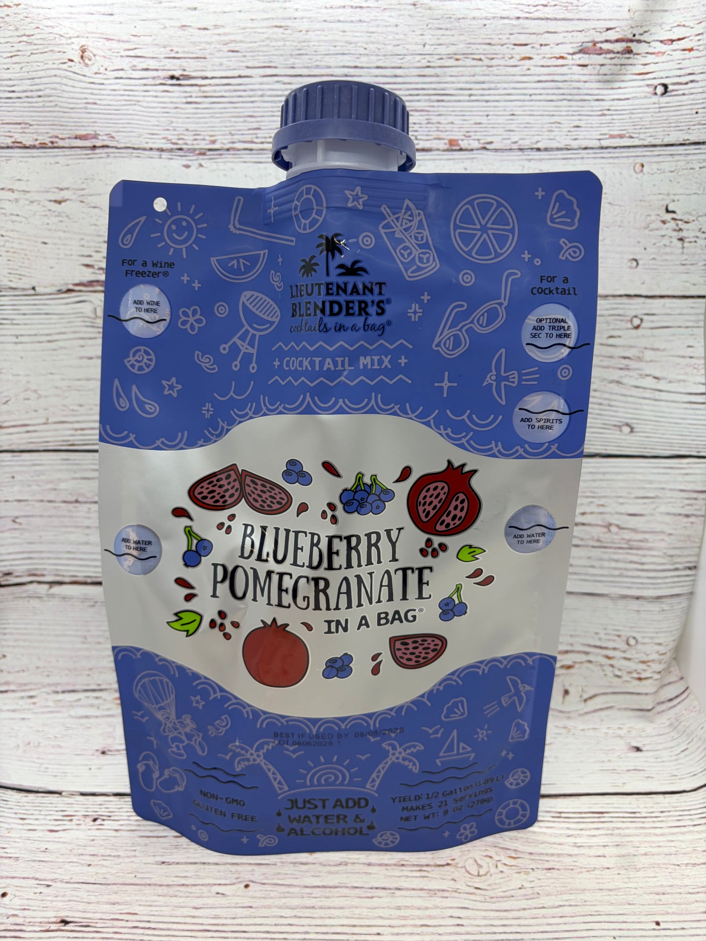 Lieutenant Blender’s Cocktails in a Bag Blueberry Pomegranate