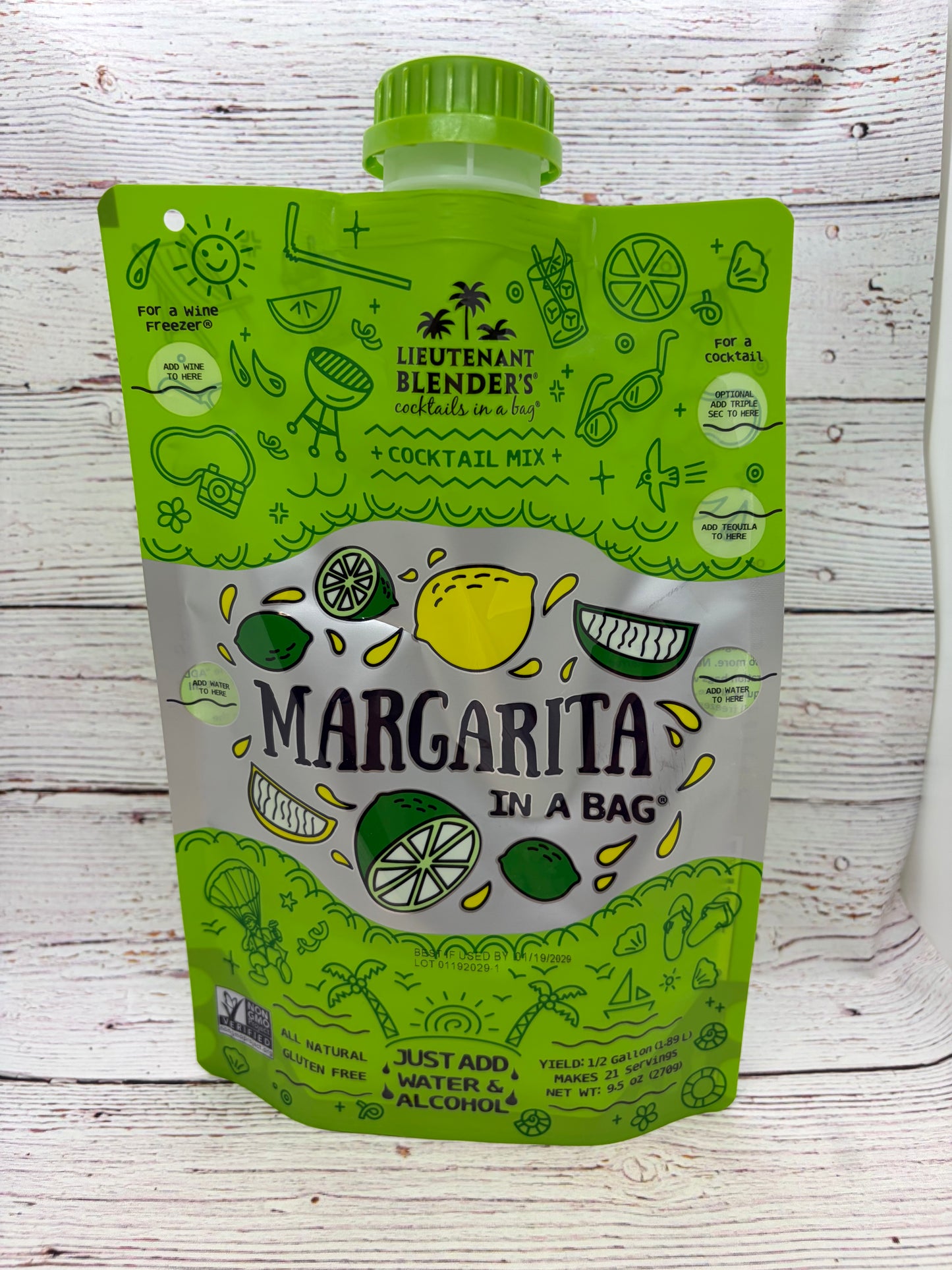 Lieutenant Blender’s Cocktails in a Bag Margarita