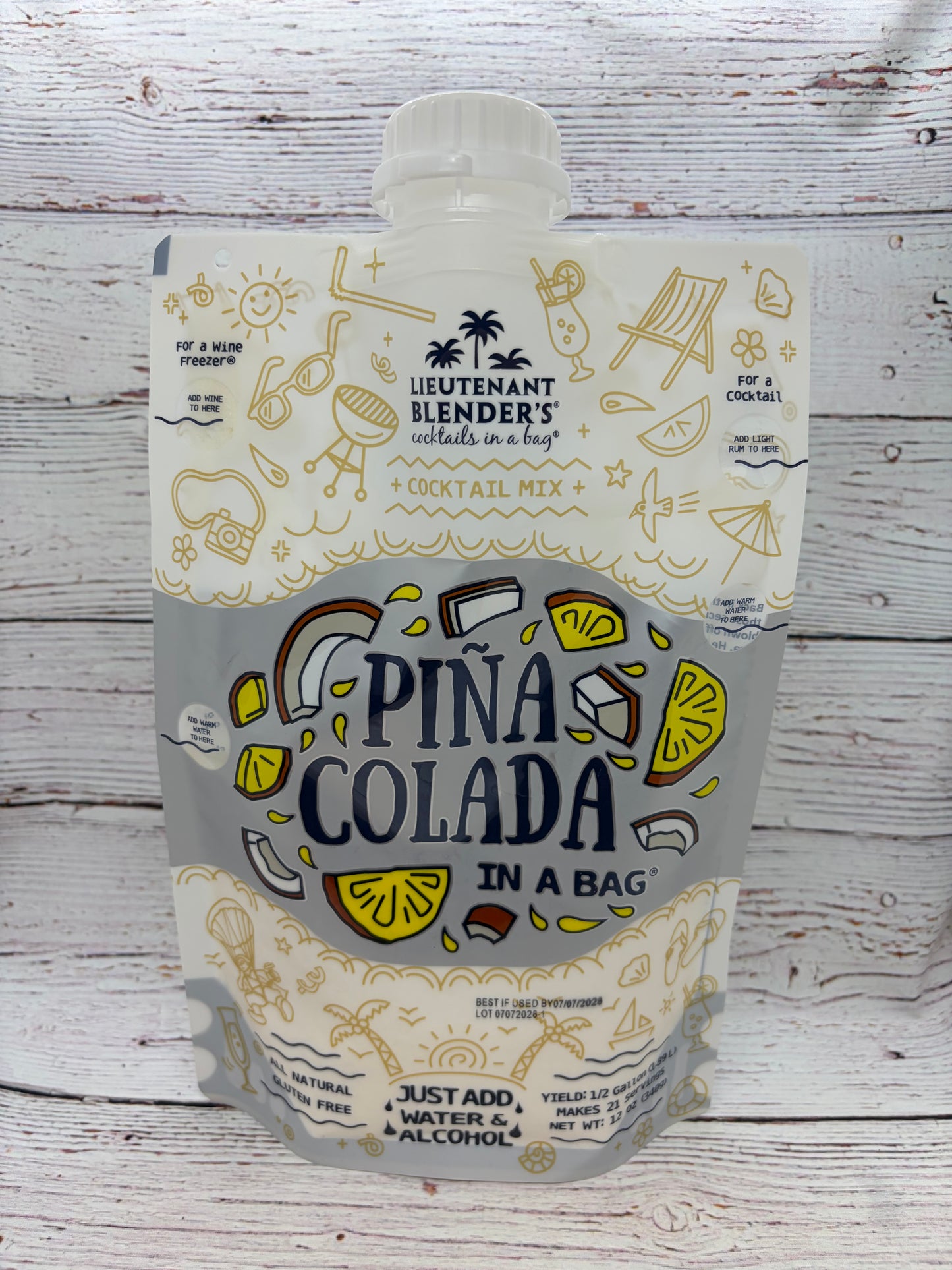 Lieutenant Blender's Cocktails in a Bag Pina Colada