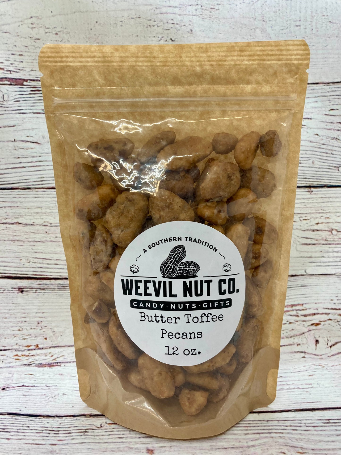 Weevil Butter Toffee Pecans